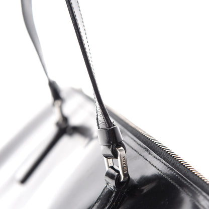 Prada Spazzolato Shoulder Bag Black 8 of 14