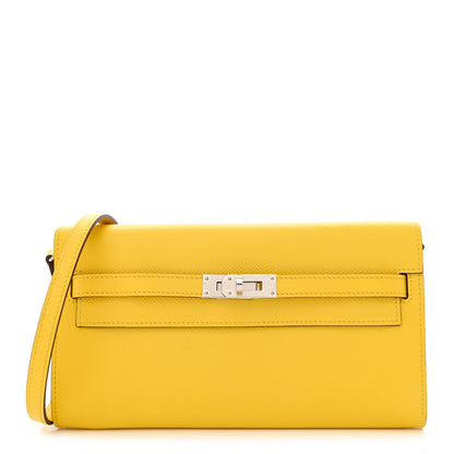 Hermes Epsom Kelly Wallet To Go Jaune De Naples 1 of 14