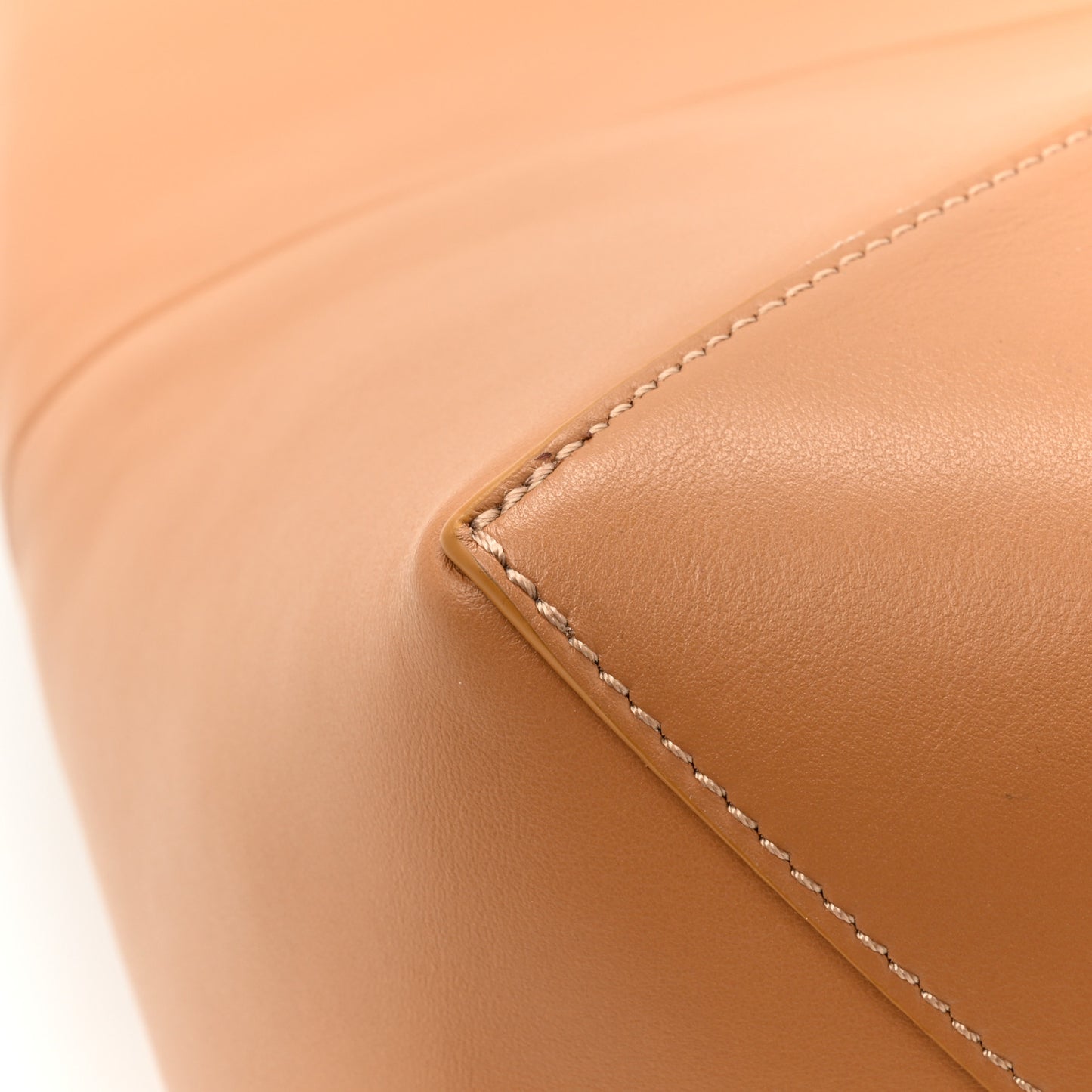 Shiny Calfskin Medium Puzzle Fold Tote Warm Desert