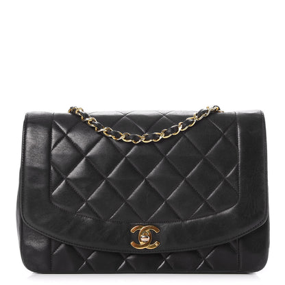 Chanel Lambskin Quilted Medium Single Flap Black 1 of 8