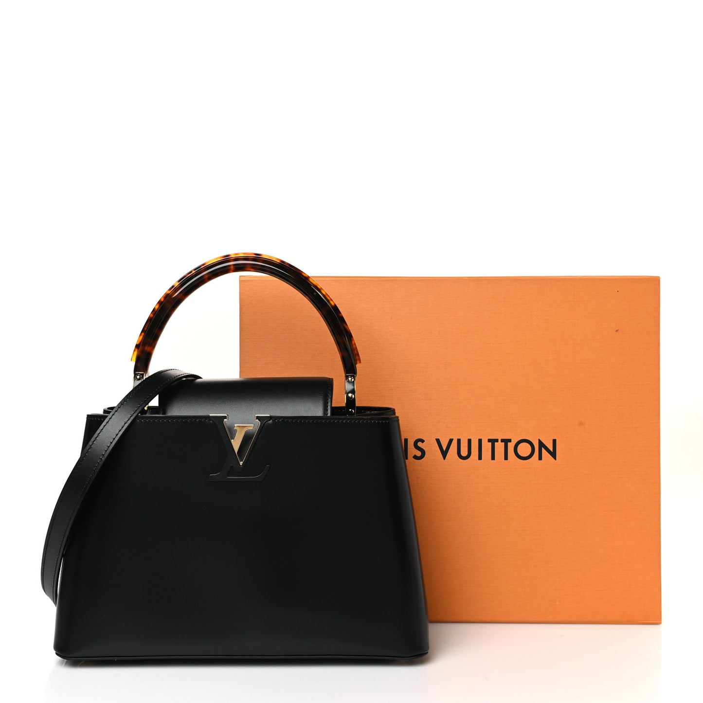 Sleek Capucines MM Black