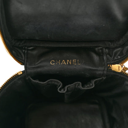 Chanel Caviar Vanity Cosmetic Case Black 6 of 10