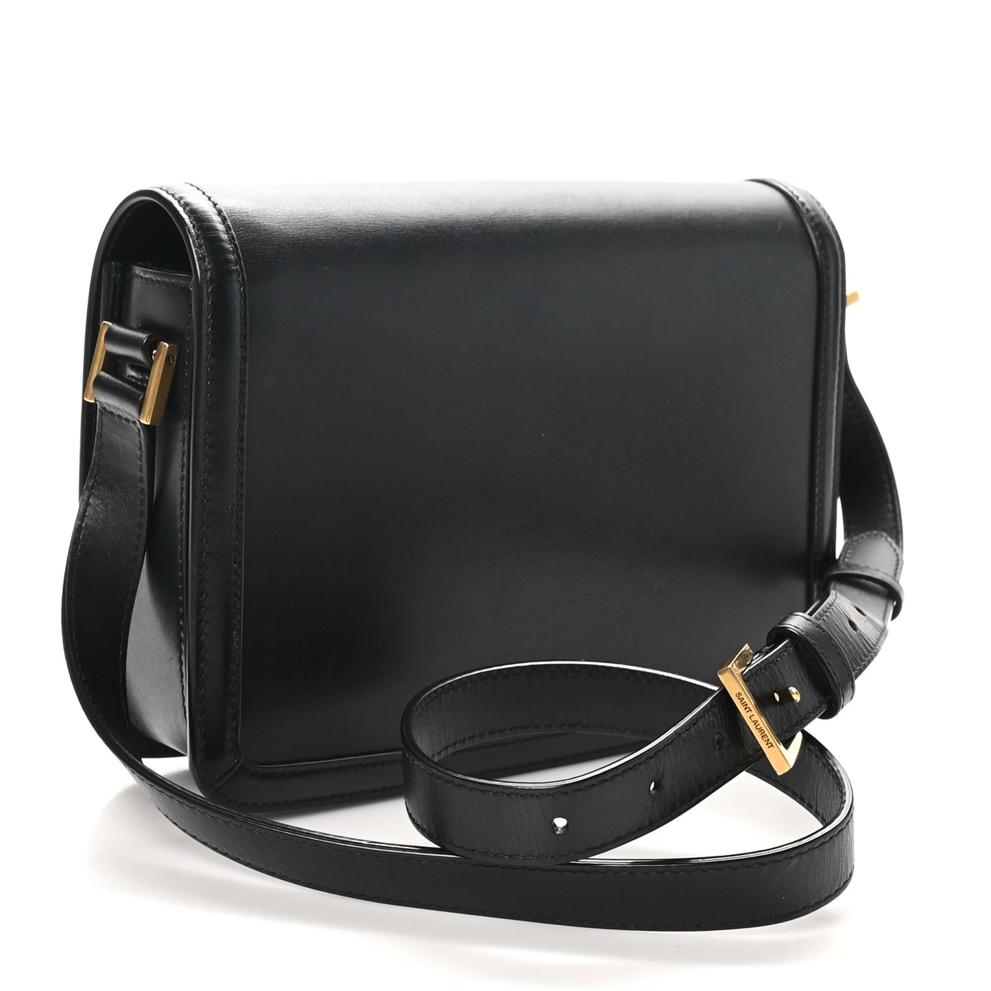 Box Calfskin Monogram Medium Solferino Satchel Black
