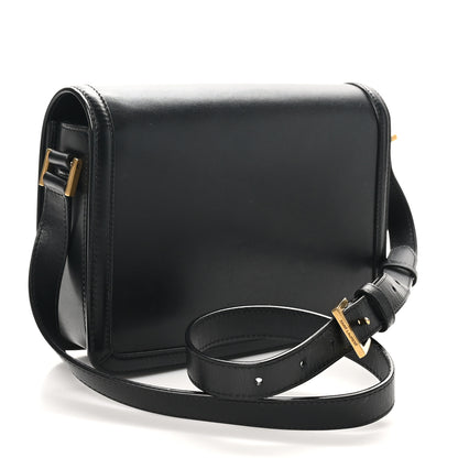 Saint Laurent Box Calfskin Monogram Medium Solferino Satchel Black 3 of 10