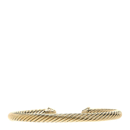 David Yurman 18K Yellow Gold 5mm Cable Classics Bracelet 3 of 4