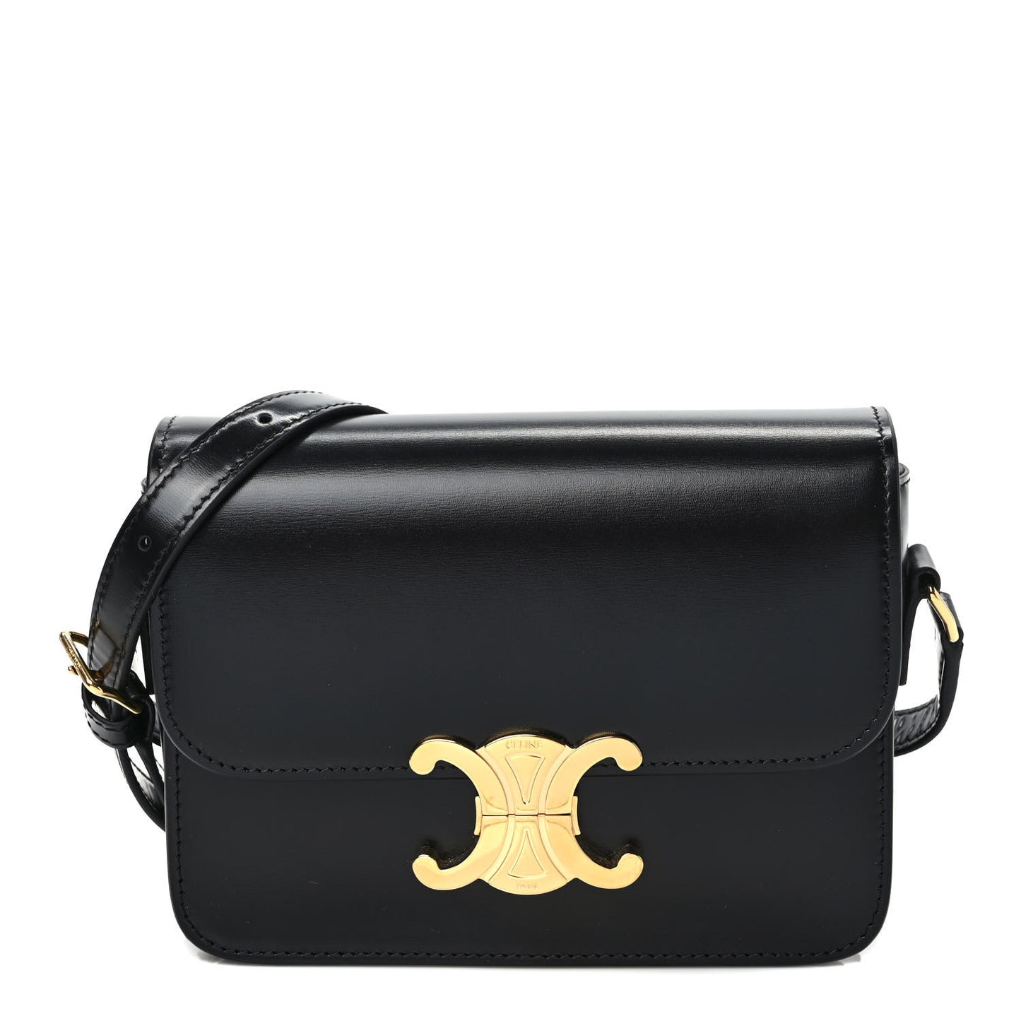 Shiny Calfskin Teen Triomphe Black