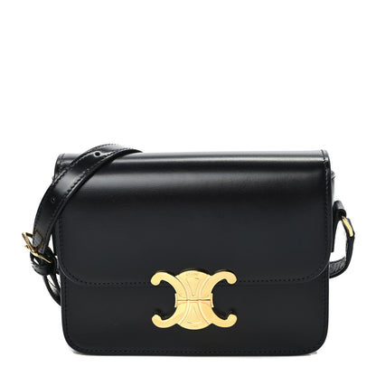 Celine Shiny Calfskin Teen Triomphe Black 1 of 9