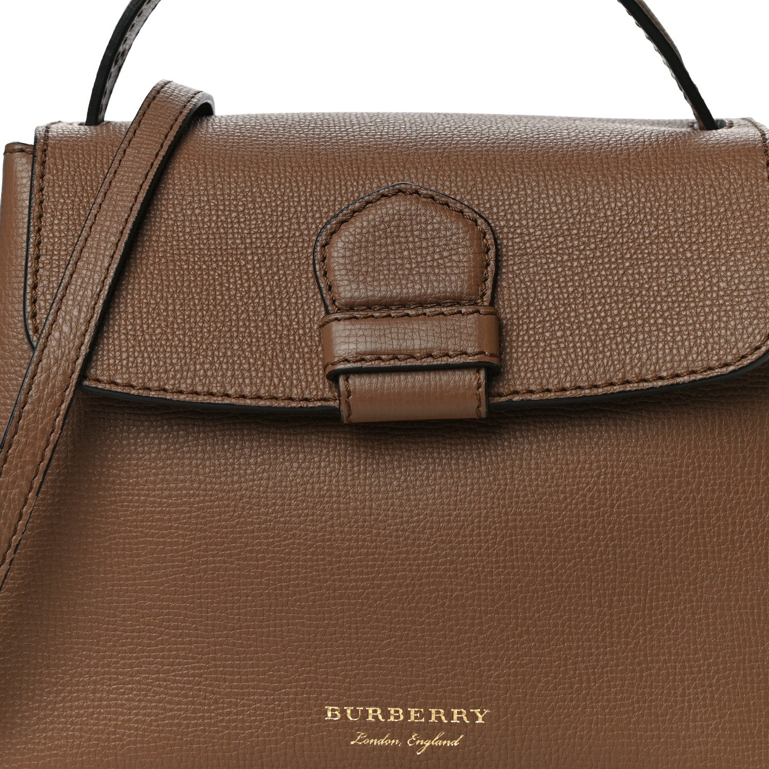 Burberry Derby Calfskin House Check Small Camberley Dark Sand 8 of 10