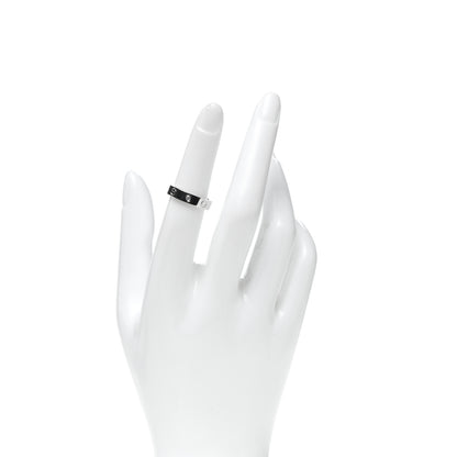 Cartier 18K White Gold Diamond 4mm LOVE Wedding Band Ring 50 5.25 2 of 5