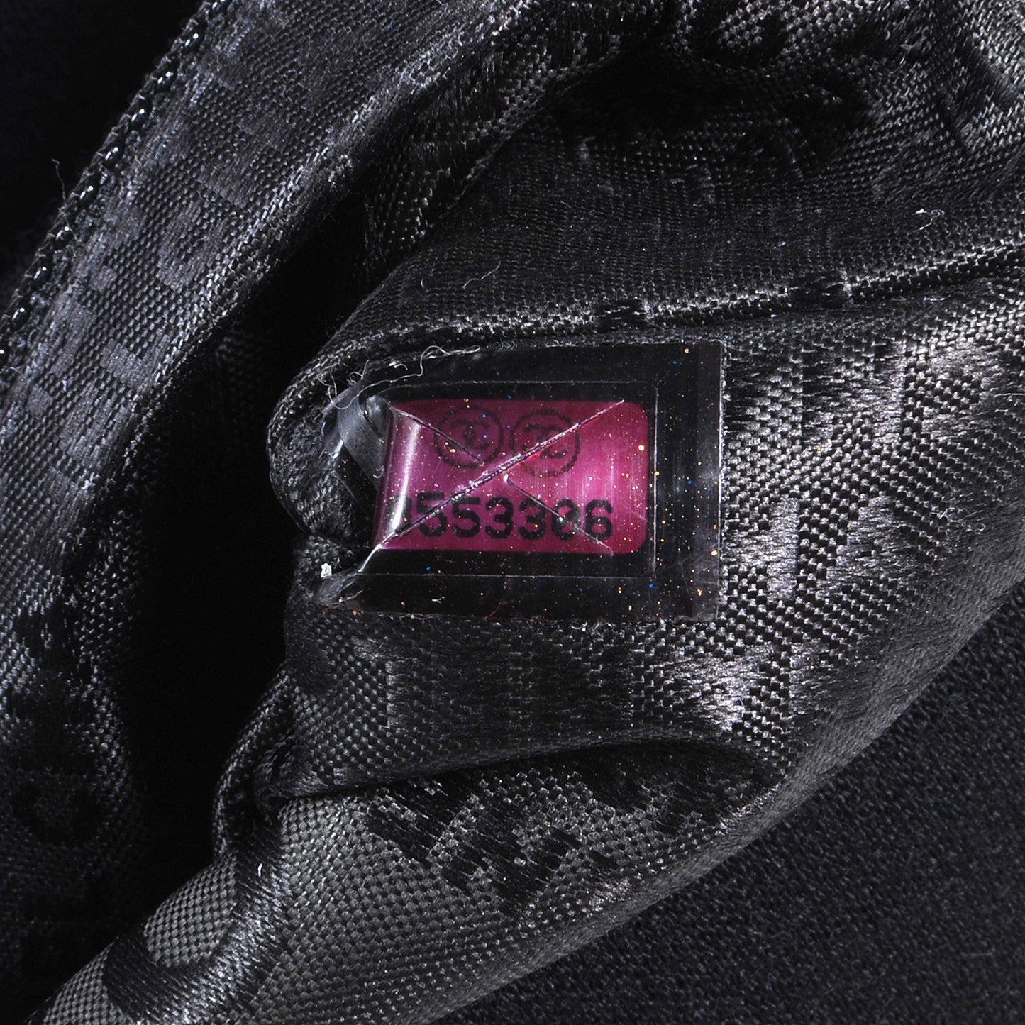 Jersey CC Pyramid Stud Flap Black