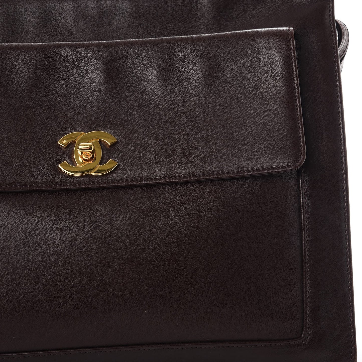 Lambskin CC Tote Brown