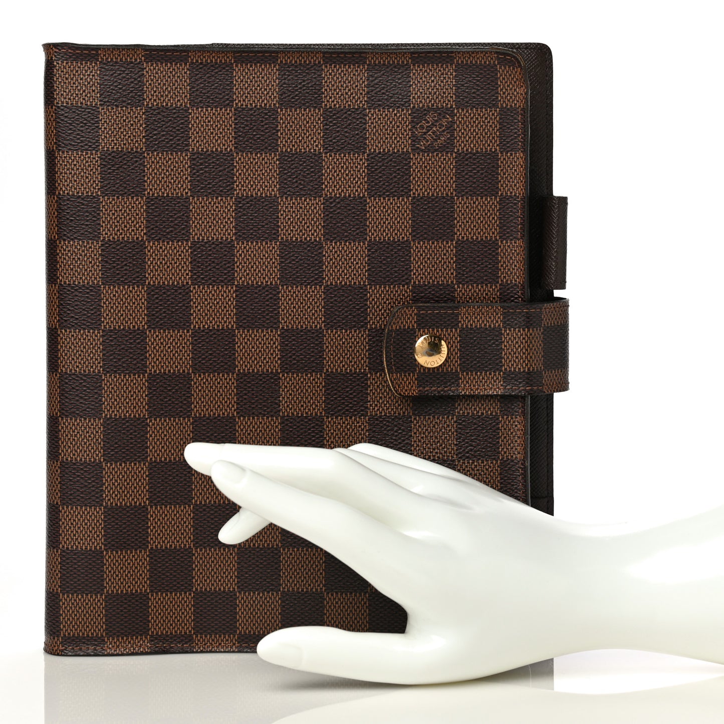 Damier Ebene Large Ring Agenda Cover