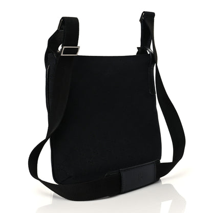 Gucci Monogram Flat Messenger Bag Black 3 of 11