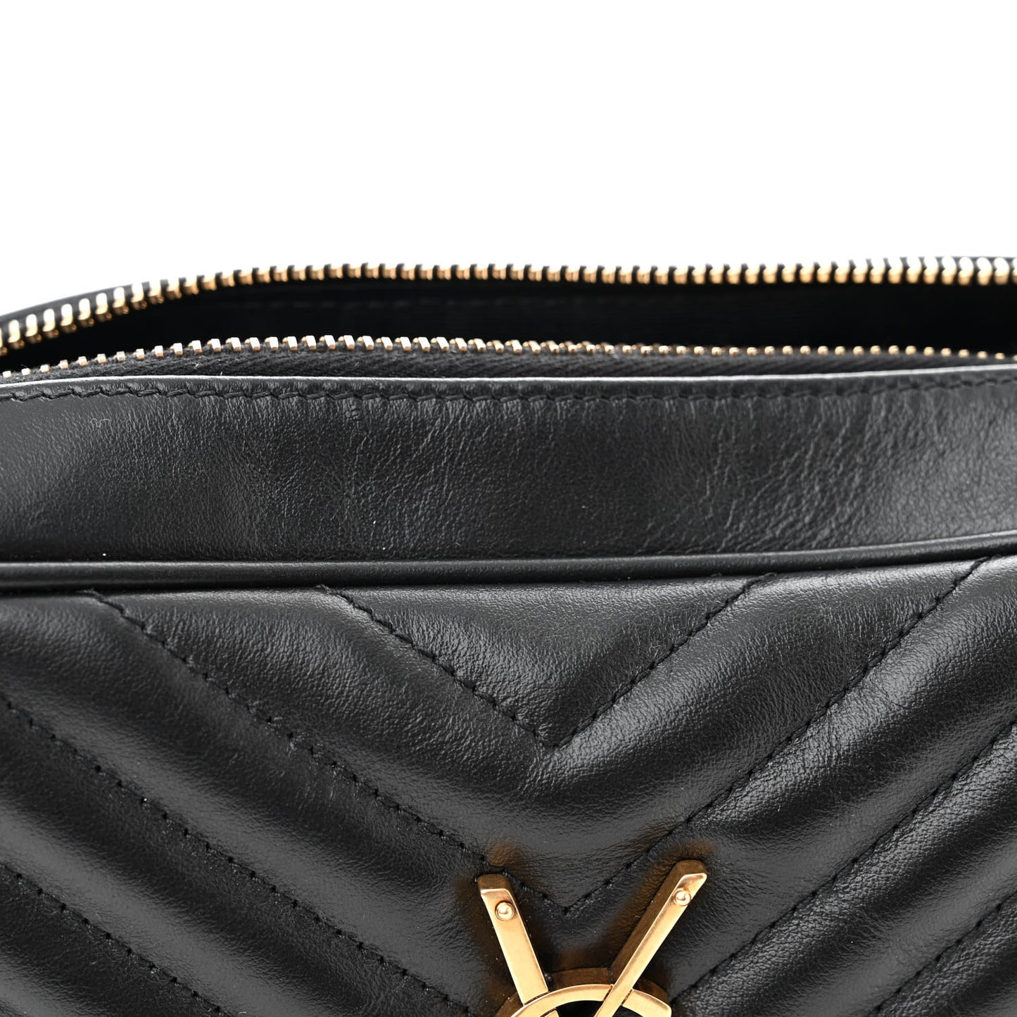 Calfskin Matelasse Monogram Lou Camera Bag Black