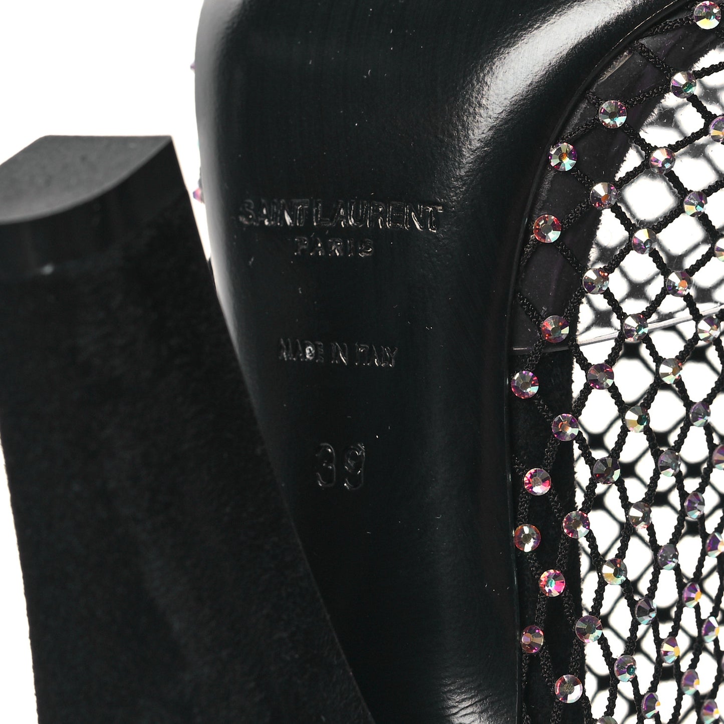 Mesh Crystal Koller 100 Knee High Boots 39 Black