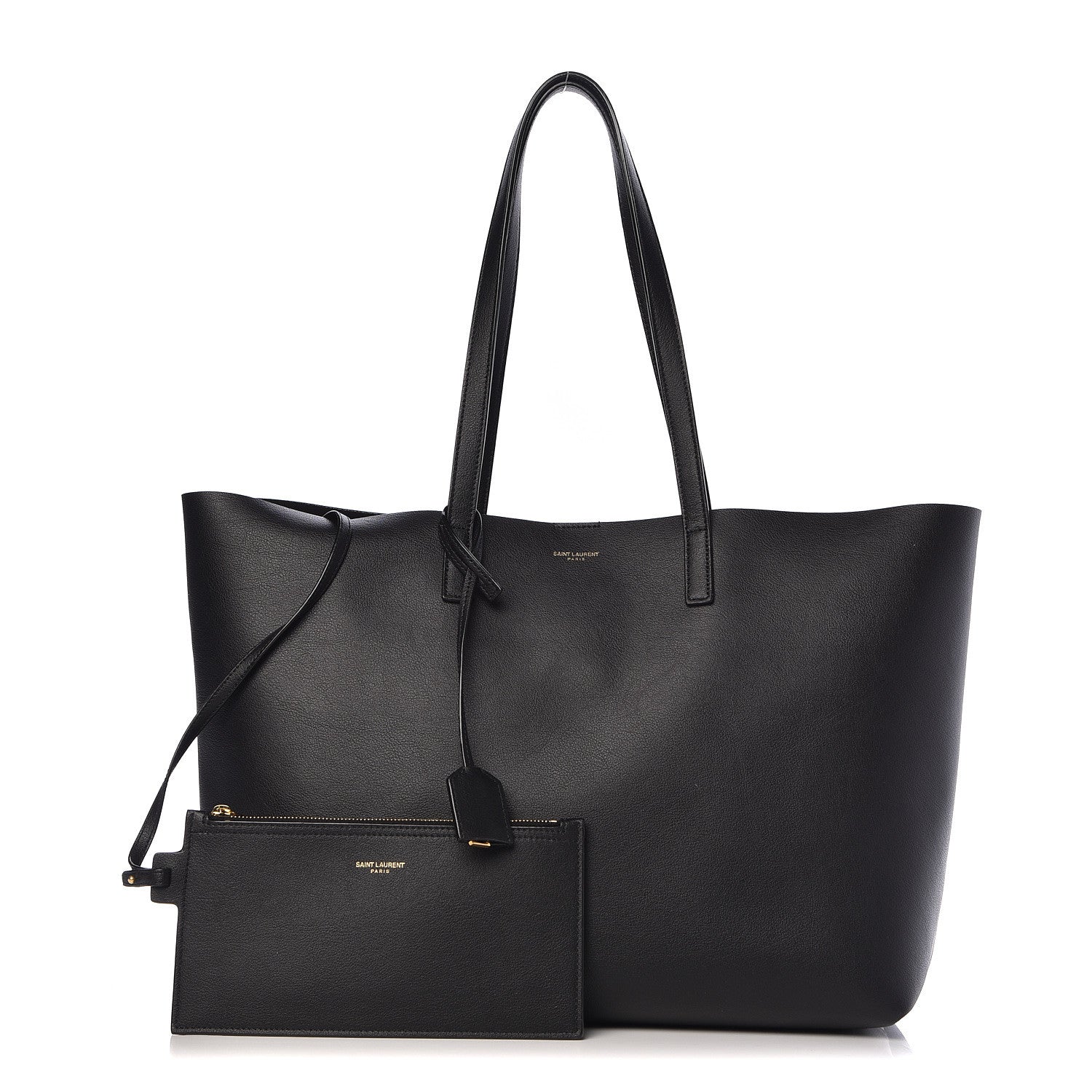 Saint Laurent Calfskin Large Shopping Tote Black 1 of 11