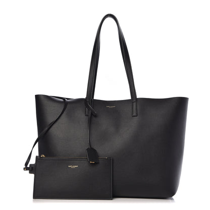 Saint Laurent Calfskin Large Shopping Tote Black 1 of 11