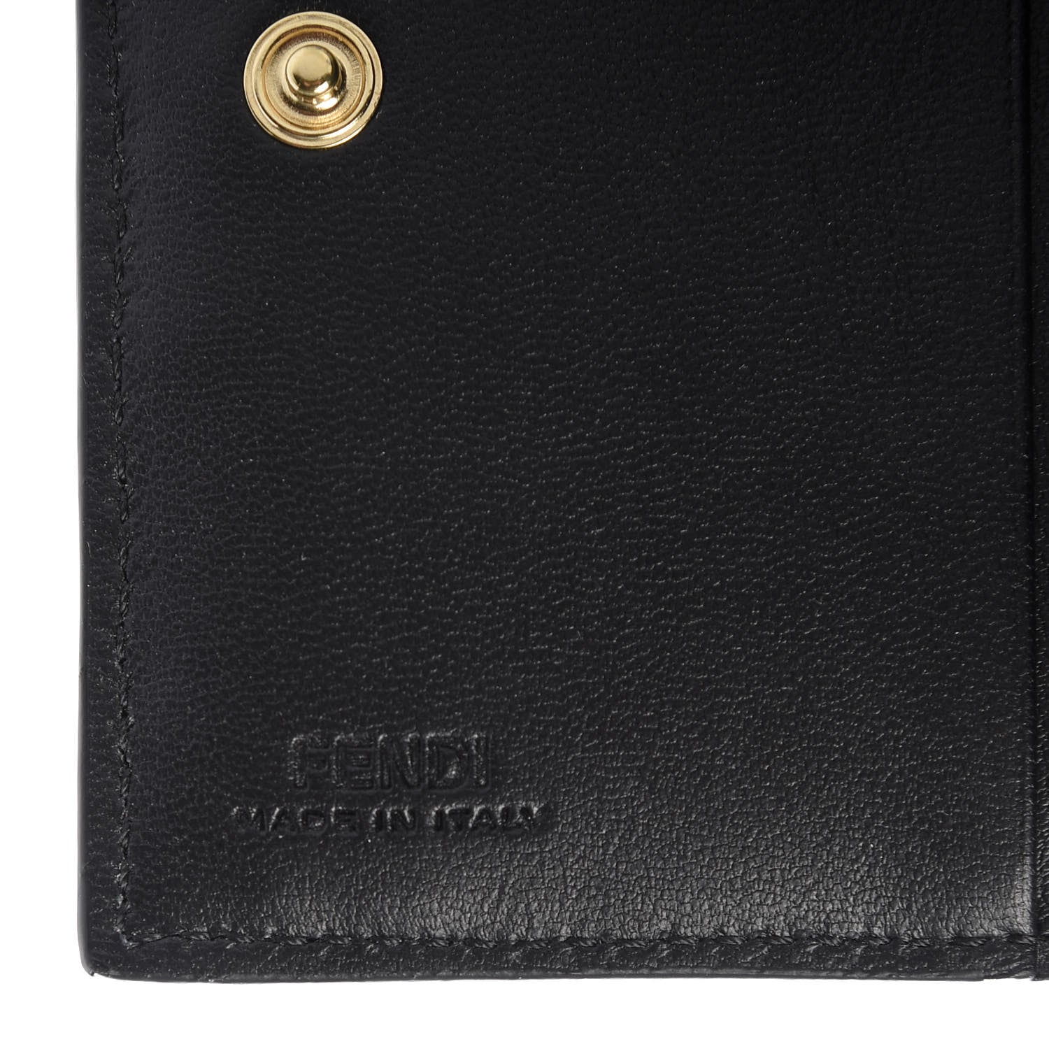 Fendi X JOSHUA VIDES Nappa FF Embossed Baguette Wallet White Black 6 of 7