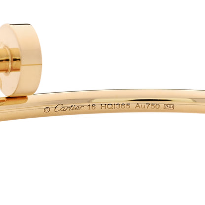 Cartier 18K Yellow Gold Small Juste Un Clou Bracelet 16 4 of 5