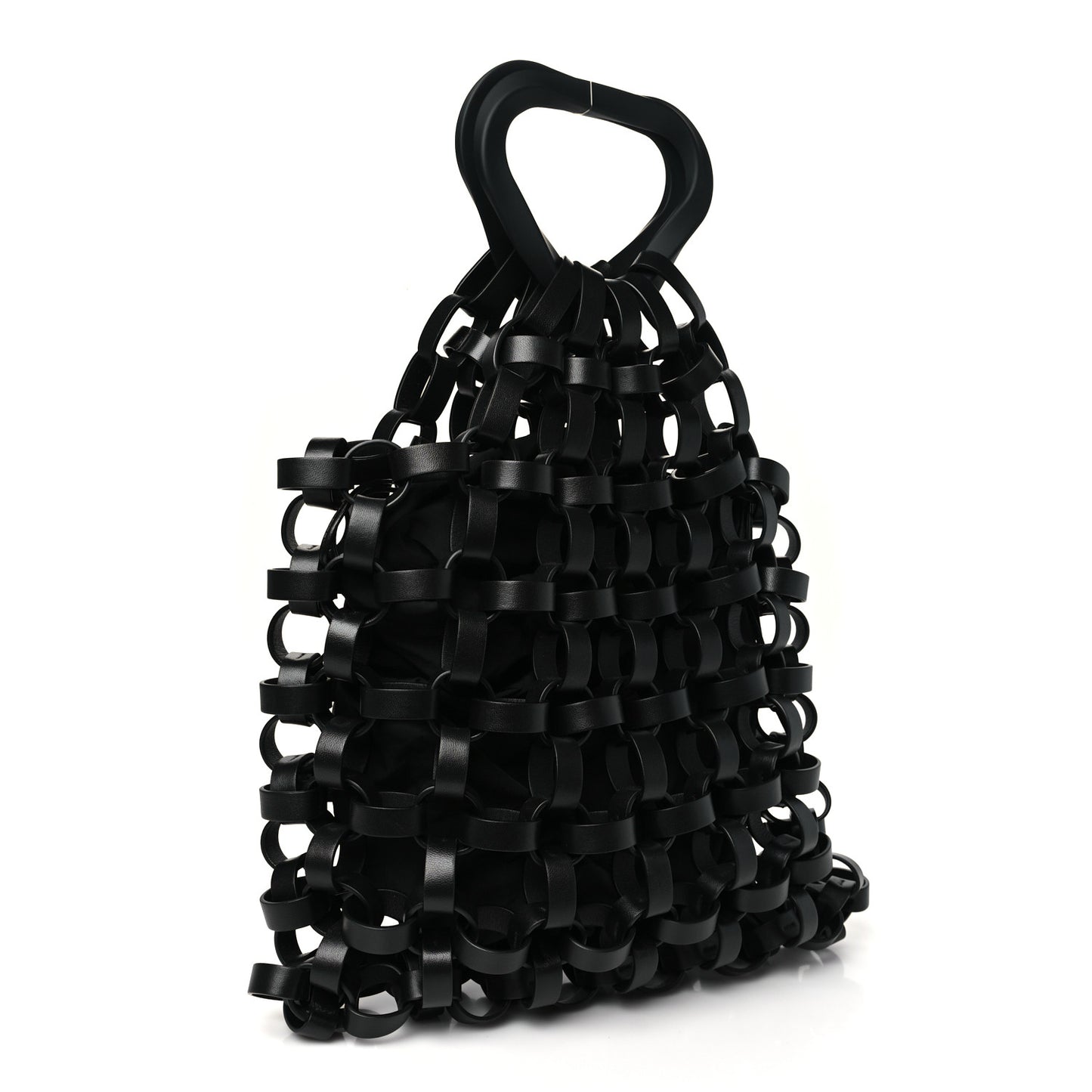 Lambskin Grasp Top Handle Tote Black