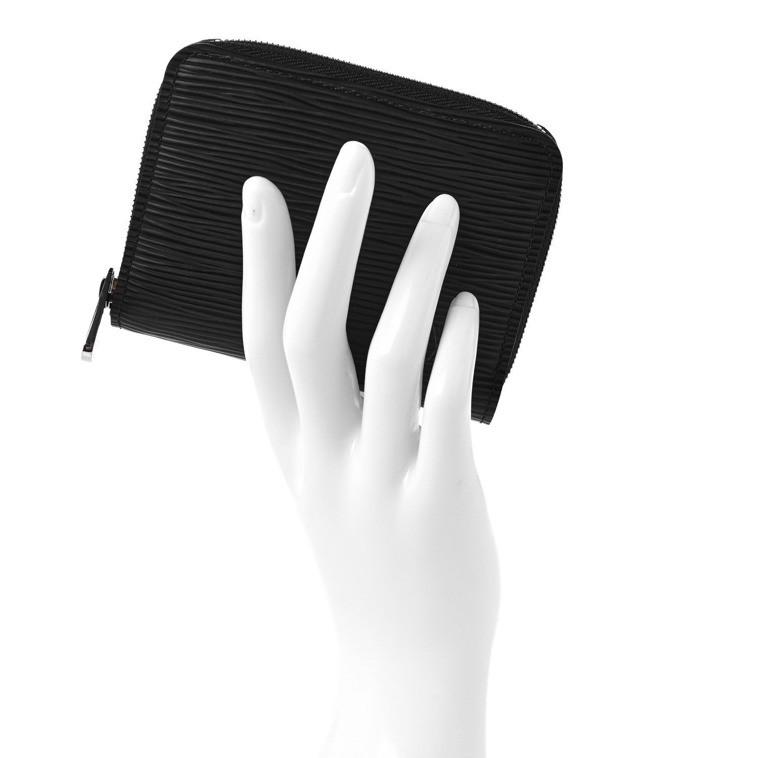 Louis Vuitton Epi Zippy Coin Purse Black 2 of 7