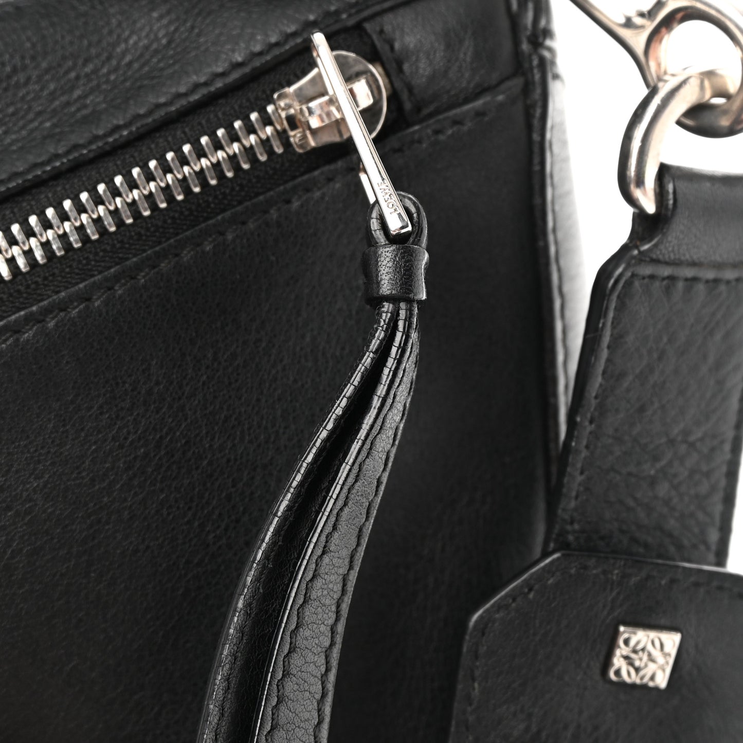 Calfskin Small Puzzle Bag Black