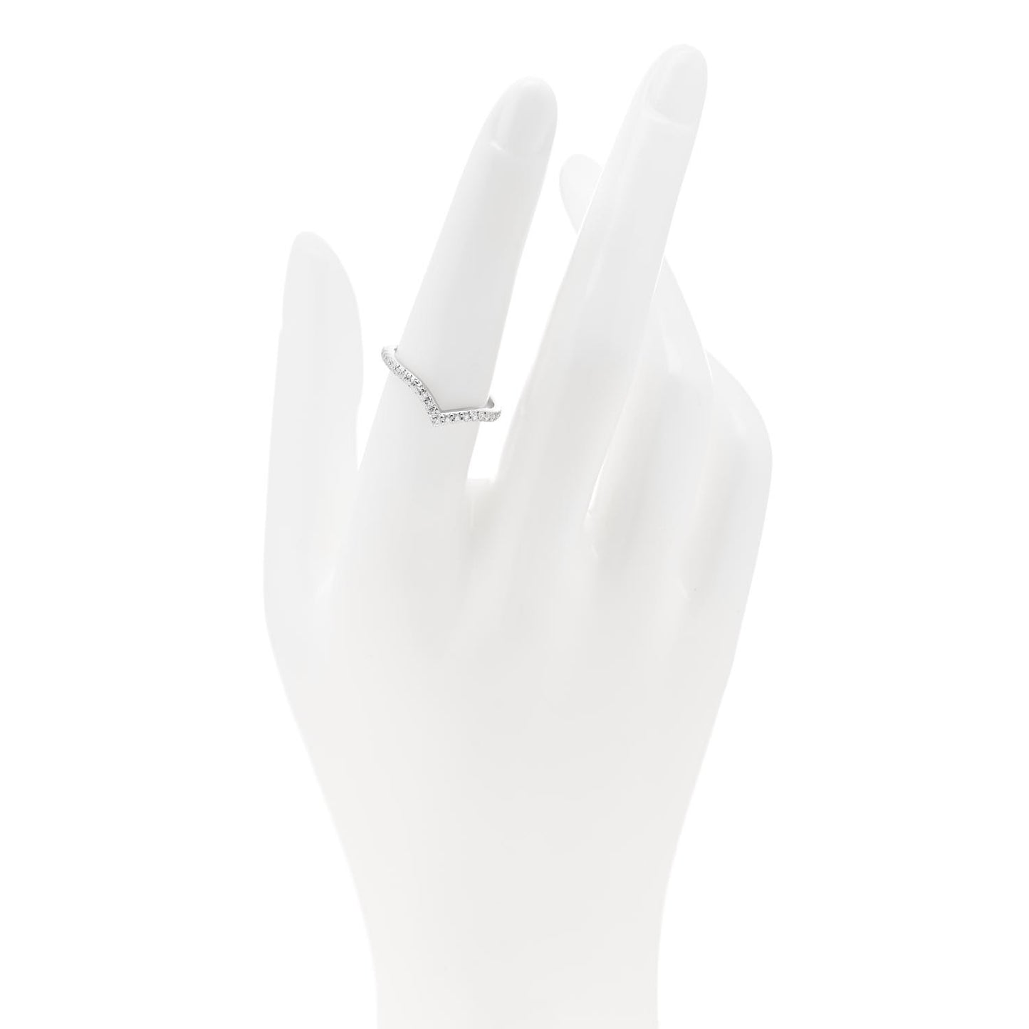 Platinum Diamond Soleste V Band Ring 54 6.75