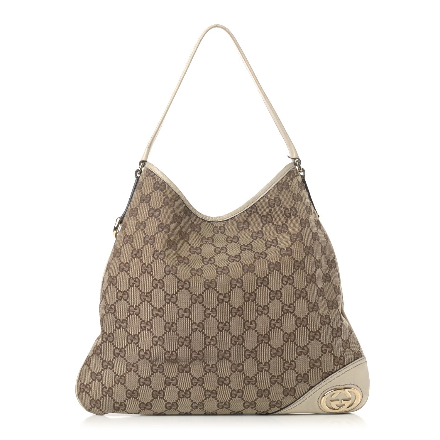 Gucci Monogram Medium New Britt Hobo Off White 1 of 21
