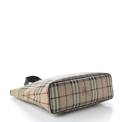 Burberry Haymarket Check Small Onslow Tote Chocolate 4 of 9
