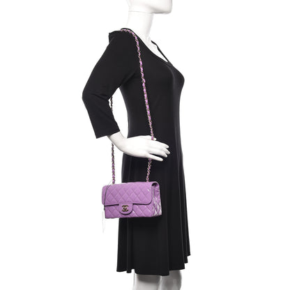 Chanel Patent Quilted Mini Rectangular Flap Purple 2 of 11