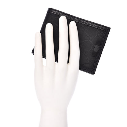 Gucci Nylon Monogram Bi-Fold Wallet Black 2 of 7