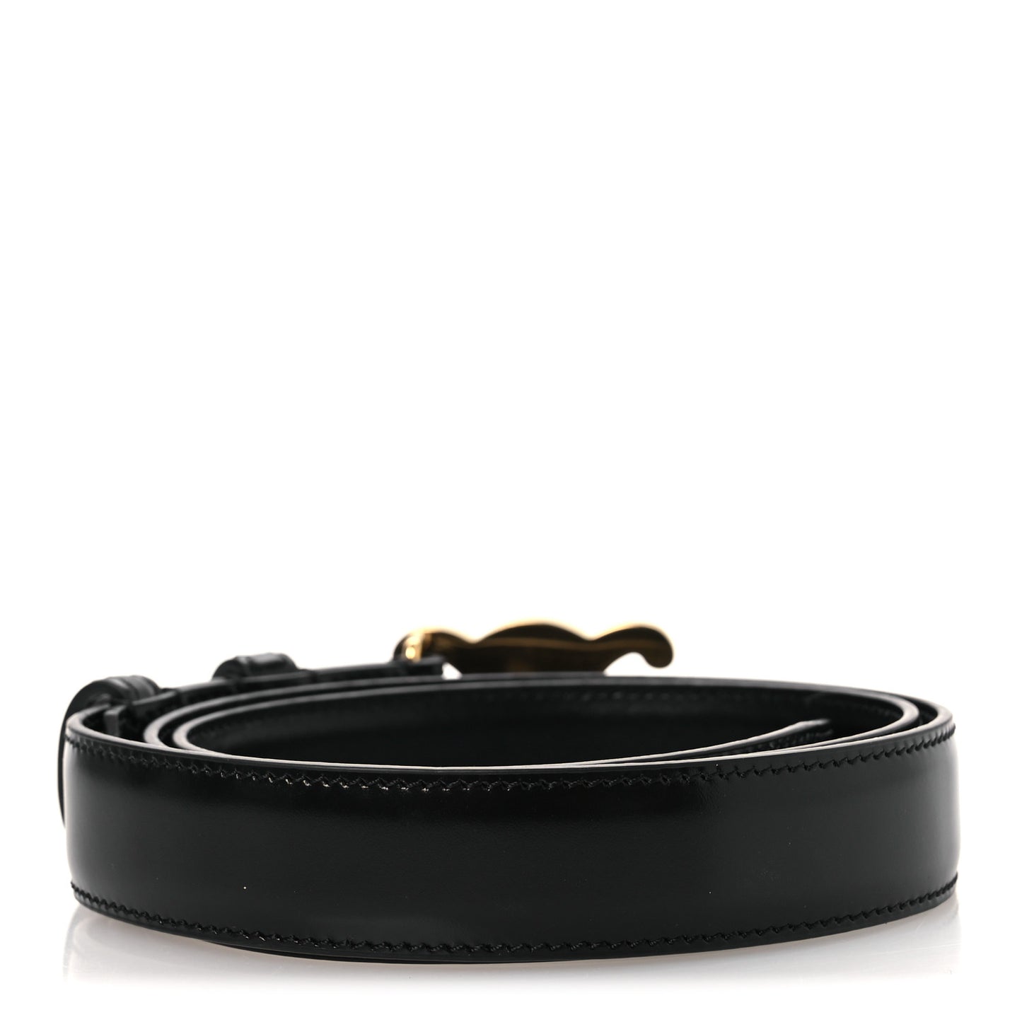 Box Calfskin Medium 25mm Triomphe Belt 80 32 Black