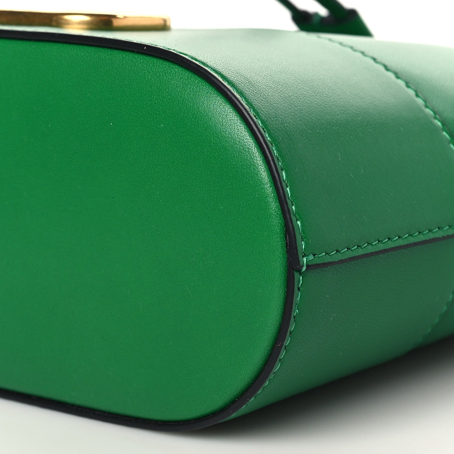 Valentino Garavani Nappa Mini VLogo Signature Chain Bucket Bag Gea Green 8 of 9