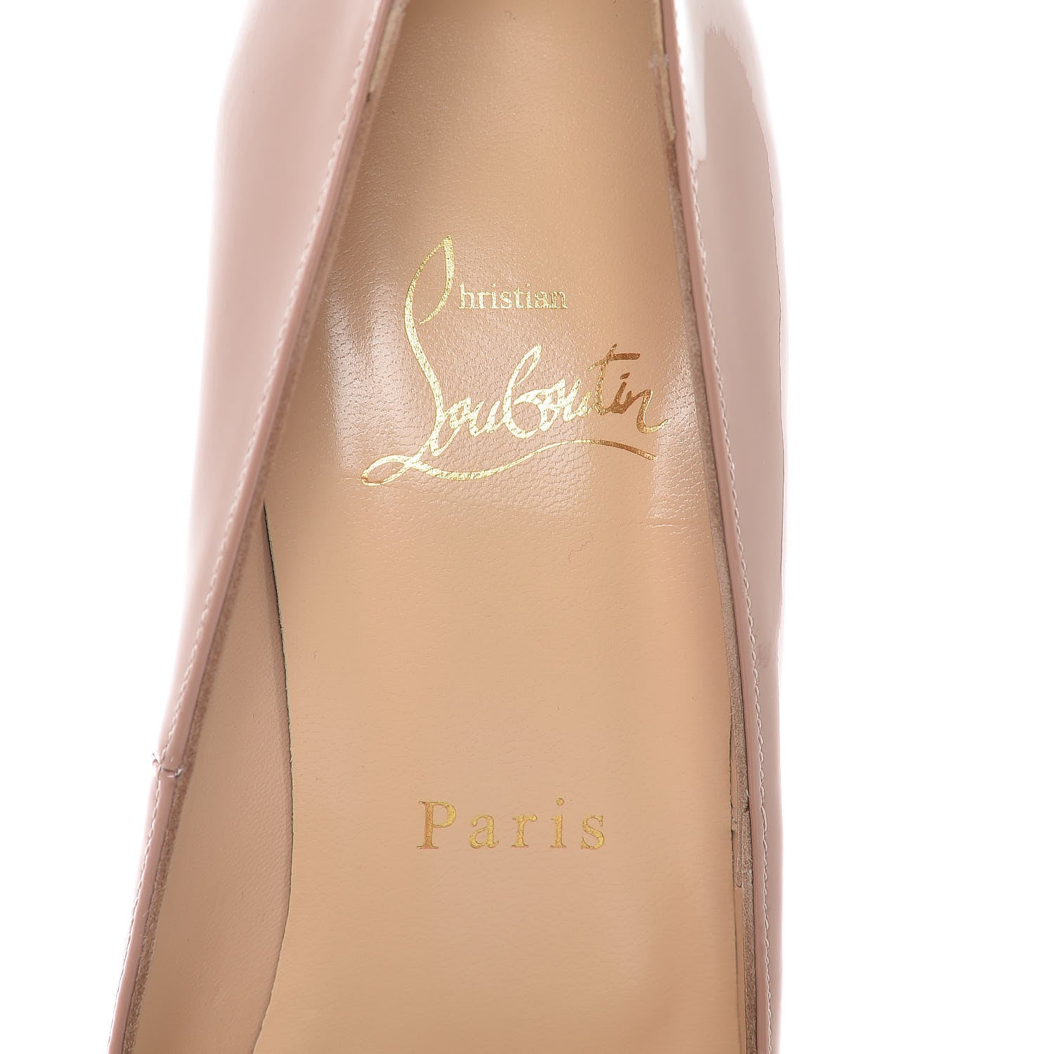 Christian Louboutin Patent Pigalle 120 Pumps 38 Nude 6 of 8