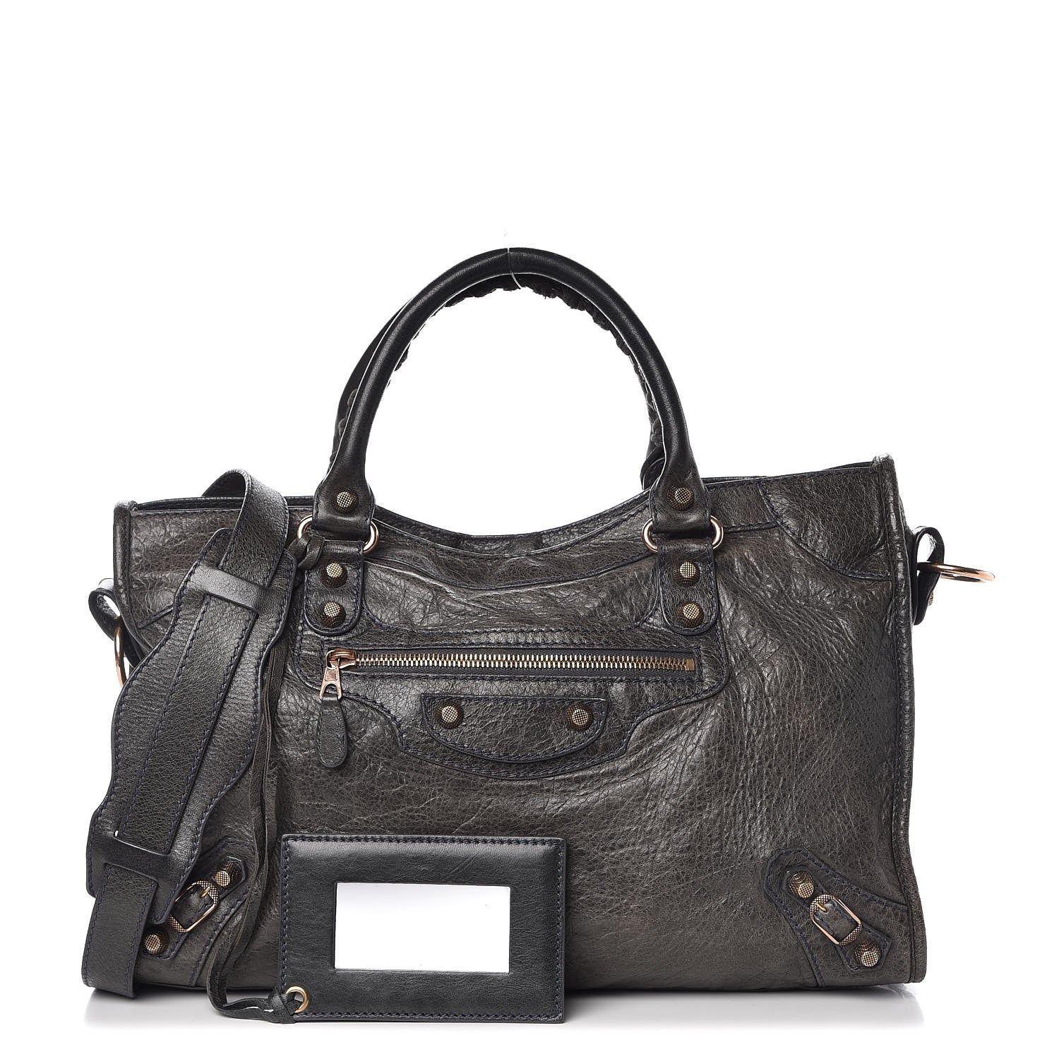 Balenciaga Agneau Giant 12 Rose Gold Hardware City Anthracite 1 of 10