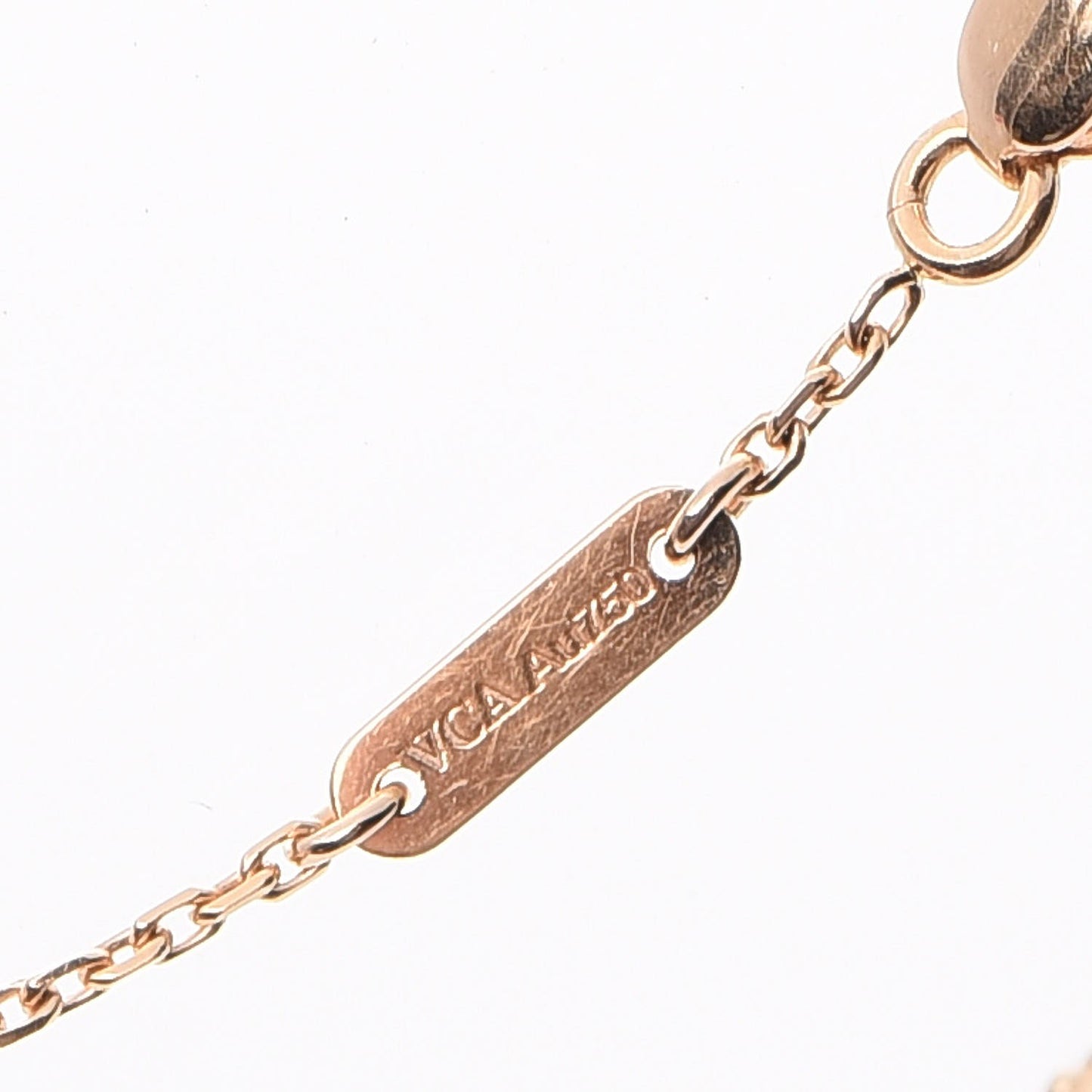 18K Rose Gold Carnelian Sweet Alhambra Bracelet