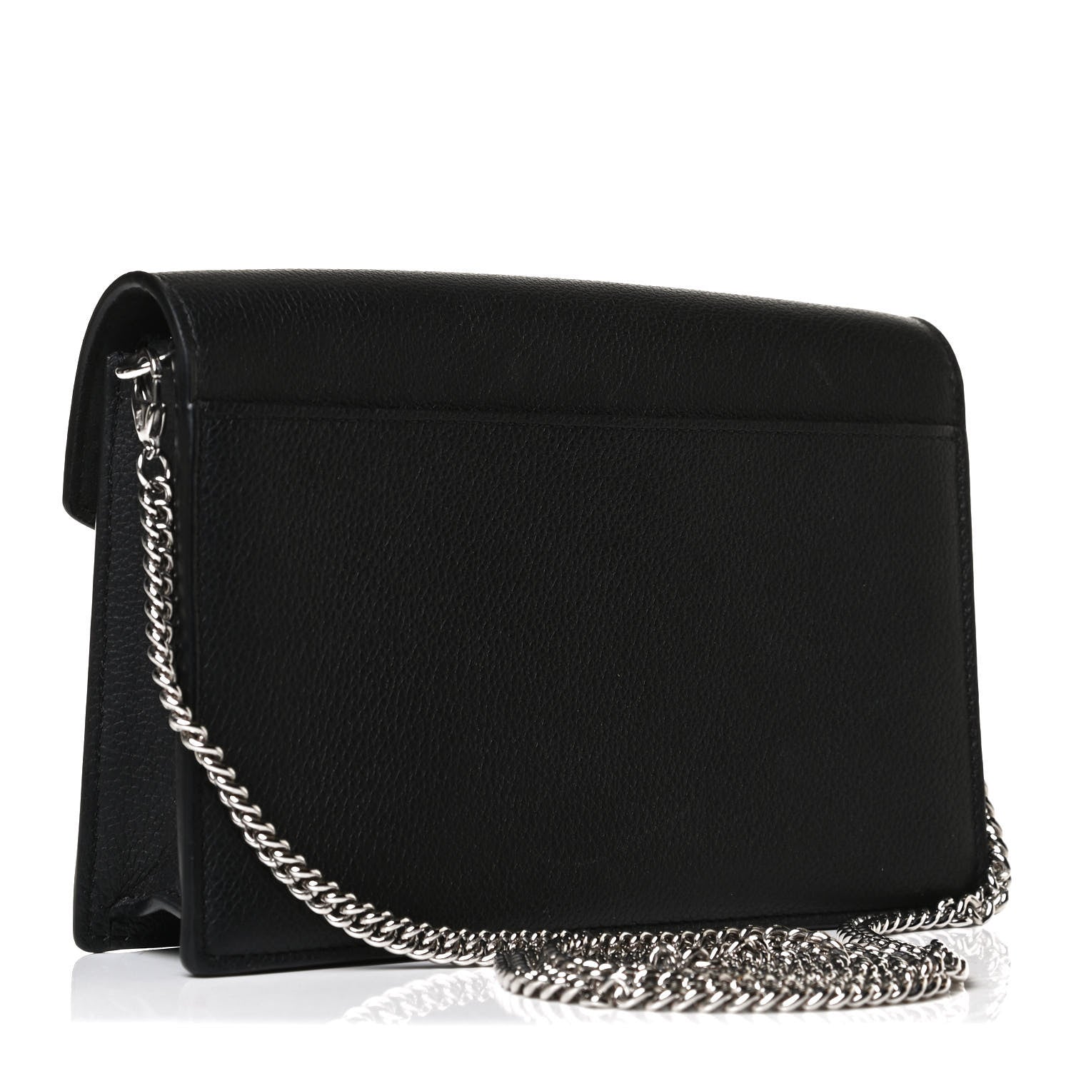 Louis Vuitton Soft Calfskin My Lockme Chain Pochette Black 3 of 12