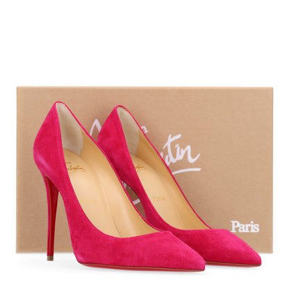Christian Louboutin Veau Velours Kate Max 100 Pumps 38 Bomba 10 of 10