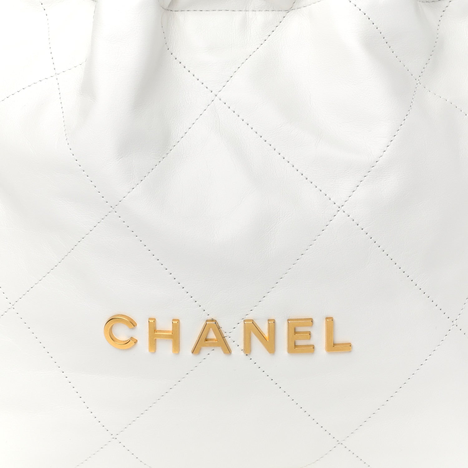 Chanel Shiny Calfskin Quilted Small Chanel 22 White 9 of 12