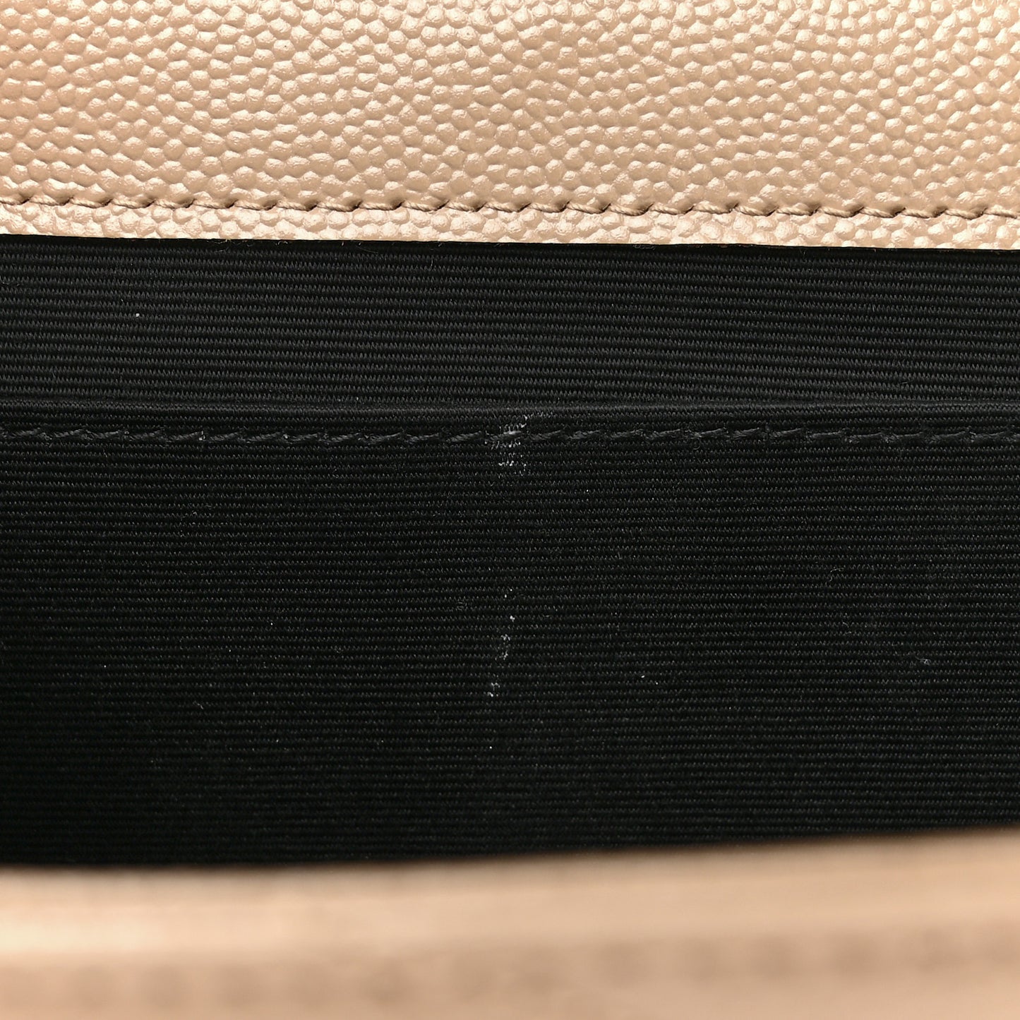 Grain De Poudre Matelasse Chevron Monogram Envelope Clutch Dark Beige
