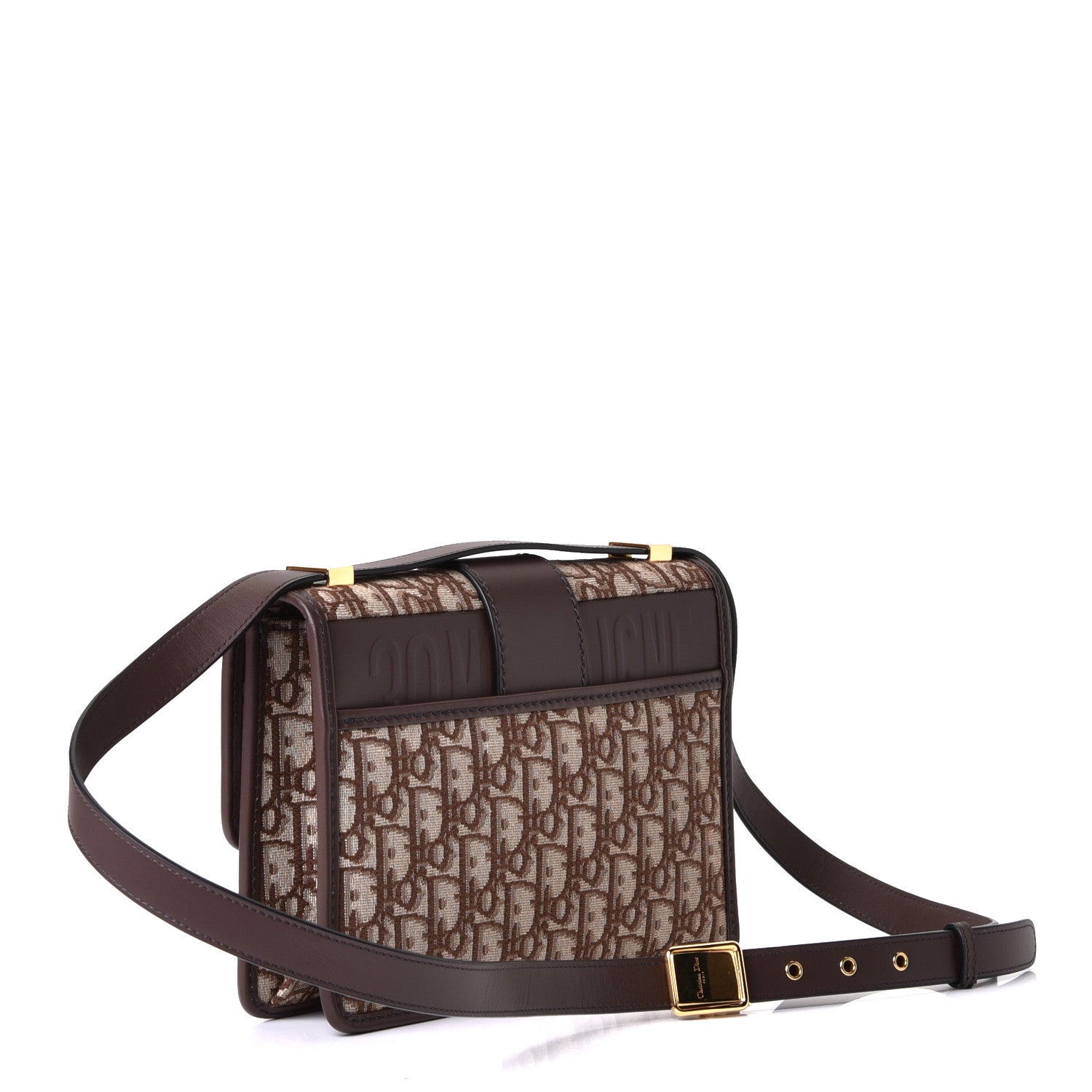 Christian Dior Oblique 30 Montaigne Flap Bag Brown 3 of 13