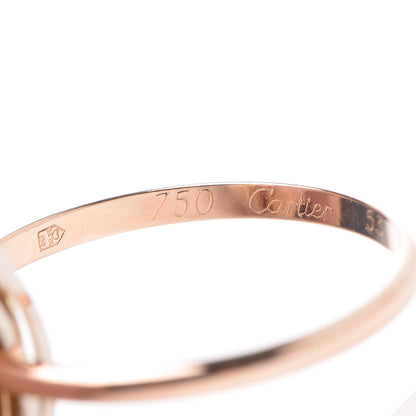 Cartier 18K Pink White Yellow Gold 7 Band Trinity Ring 53 6.25 5 of 9