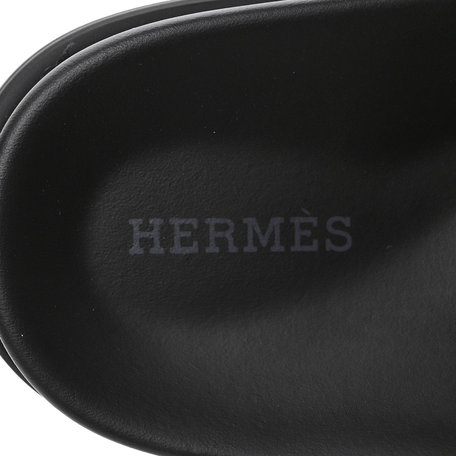 Hermes Calfskin Womens Chypre Sandals 36.5 Black 7 of 10