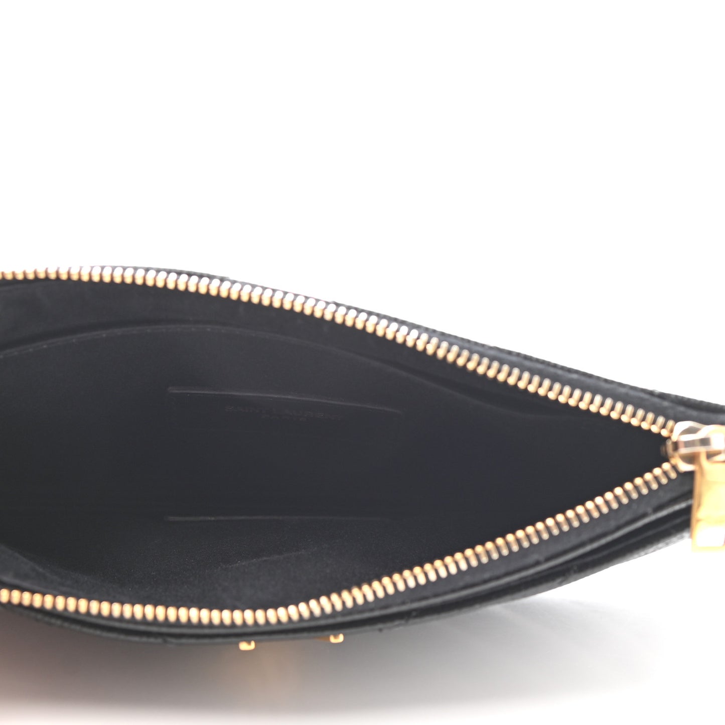 Grain De Poudre Chevron Monogram Bill Pouch Black