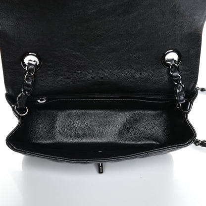 Chanel Crumpled Calfskin Quilted Mini Rectangular Flap So Black 5 of 7