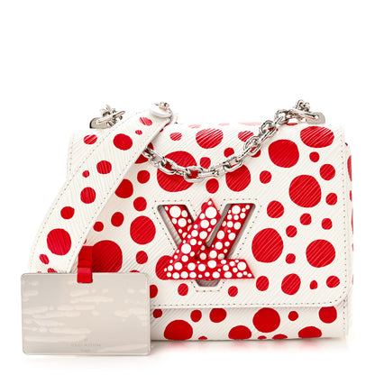 Louis Vuitton LV X YK Epi Infinity Dots Twist Shoulder Bag PM White Red 1 of 12