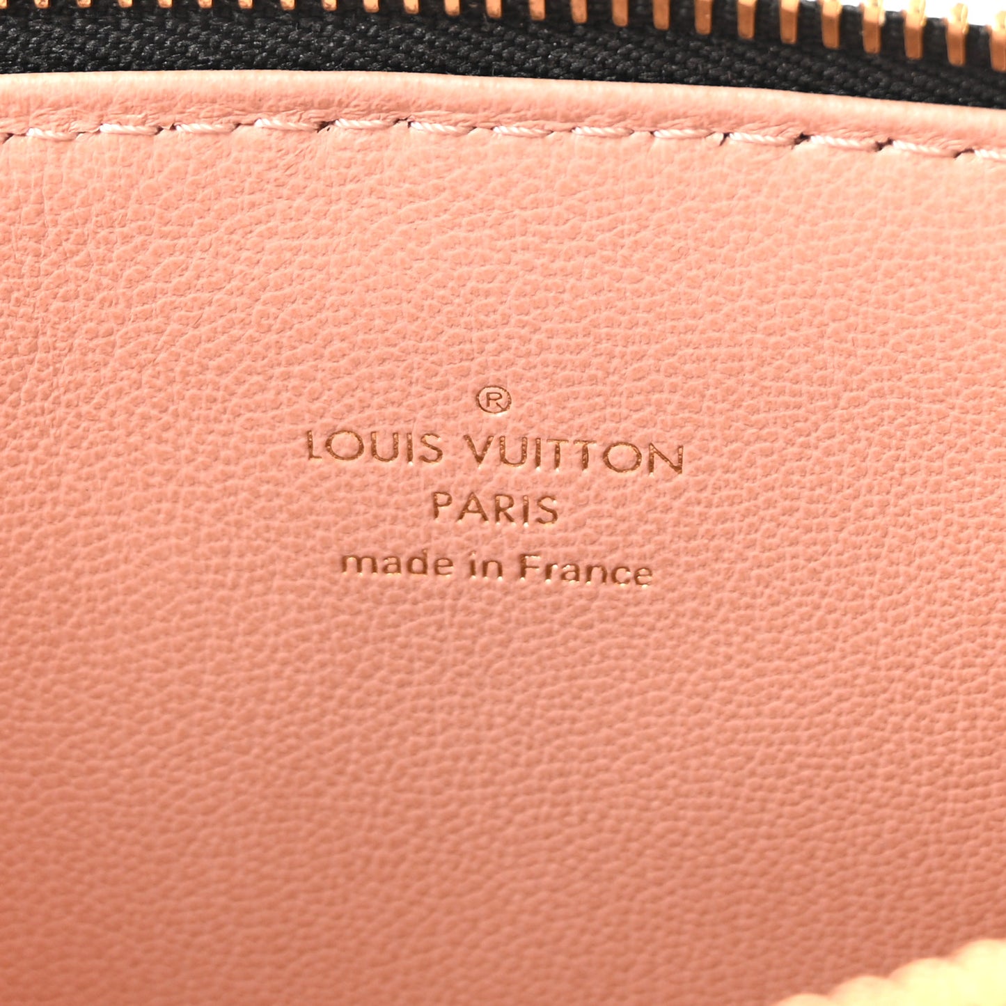 Lambskin Embossed Monogram Coussin PM Black