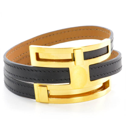 Hermes Chamonix Pousse Pousse Bracelet Black 4 of 5