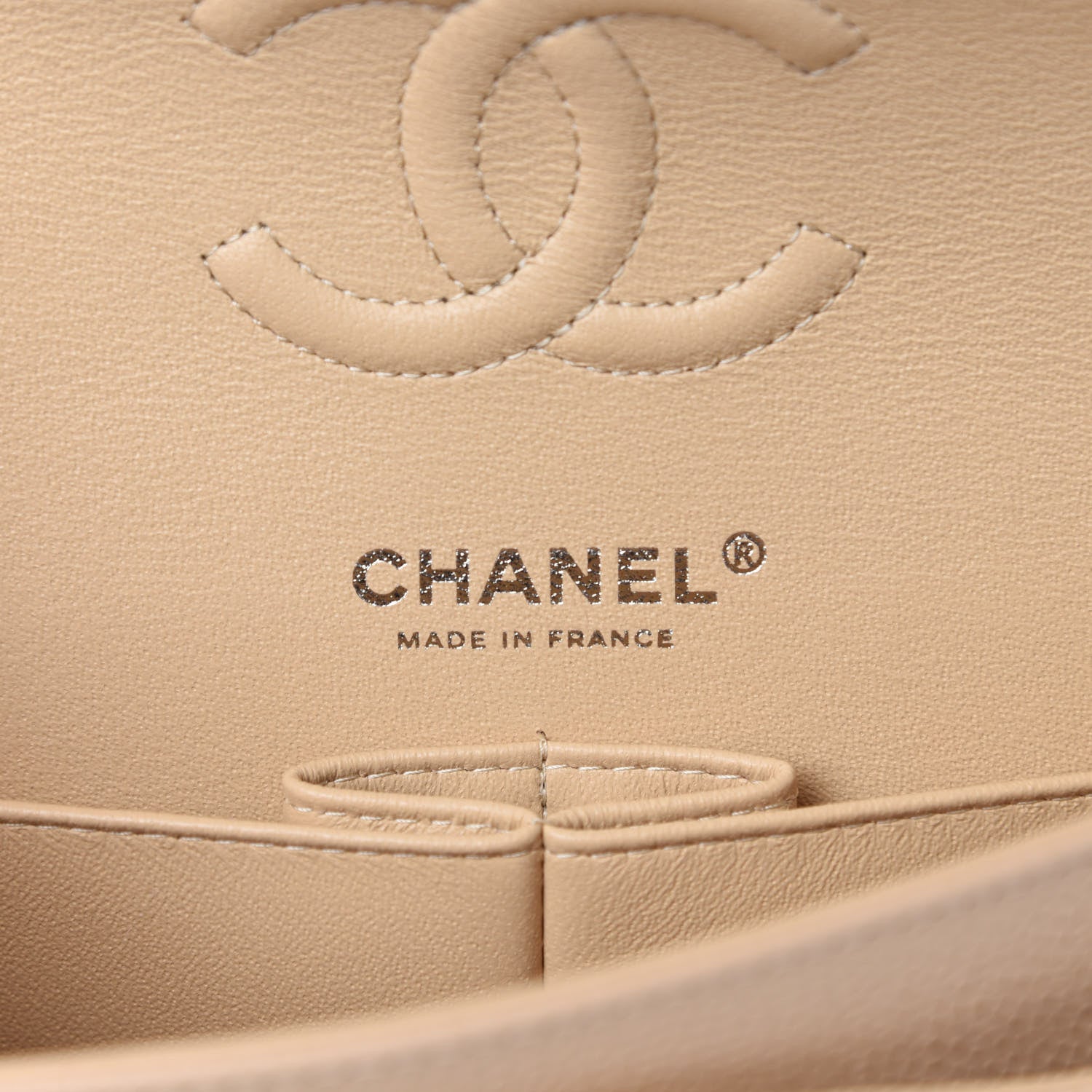 Chanel Caviar Quilted Small Double Flap Beige 10 of 13
