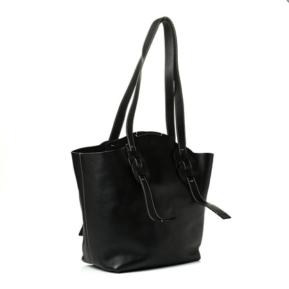 Chloe Small Grain Smooth Calfskin Medium Darryl Tote Black 2 of 7